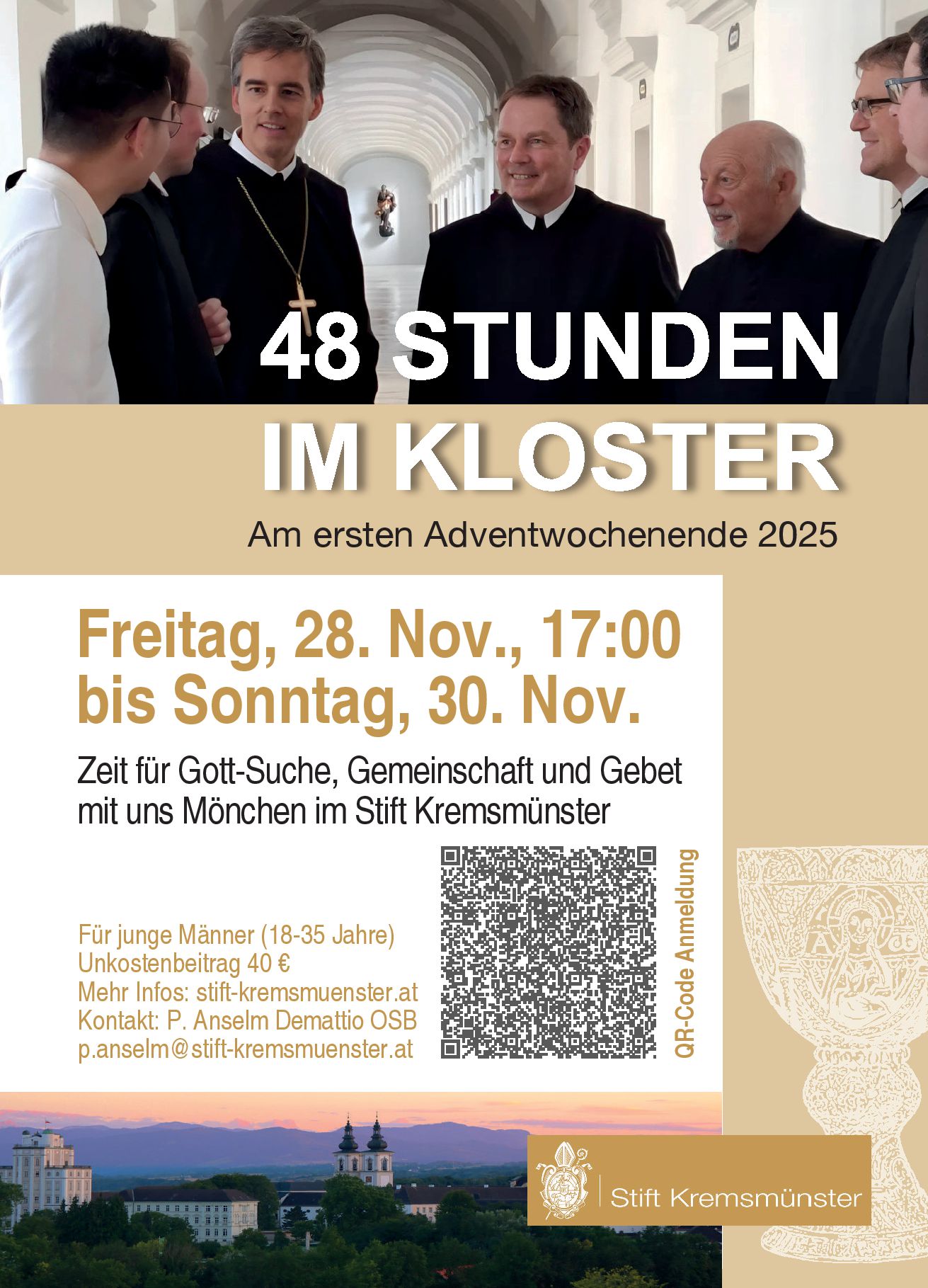 Advent 2025 Kloster auf Zeit Flyer 48h im Kloster A6