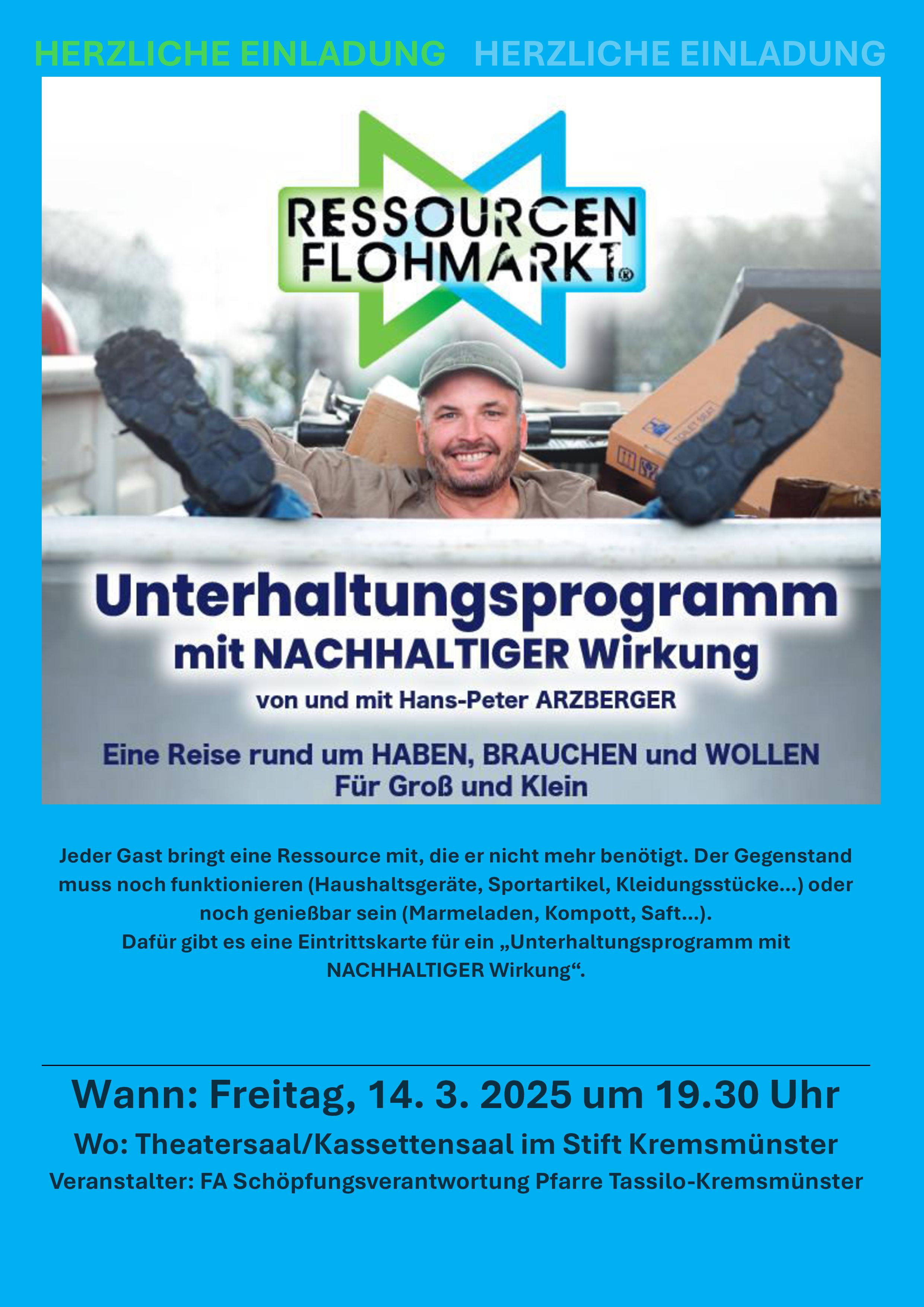 Nachhaltigkeitskabarett am 14.03.2025