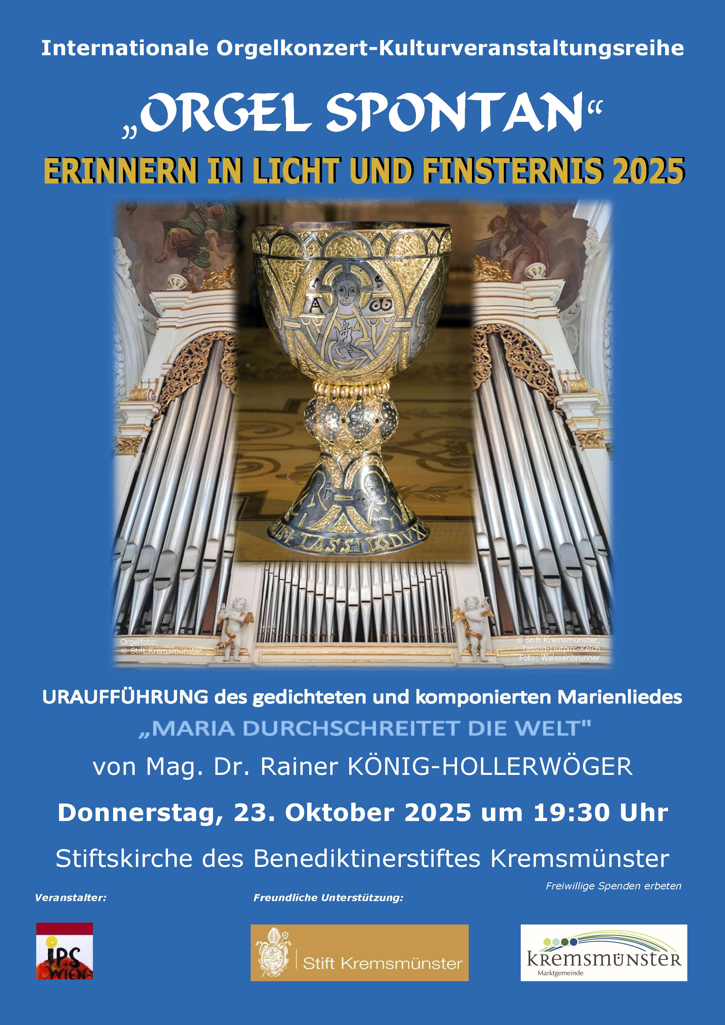 Orgelkonzert Hollerwöger 23.10.2025