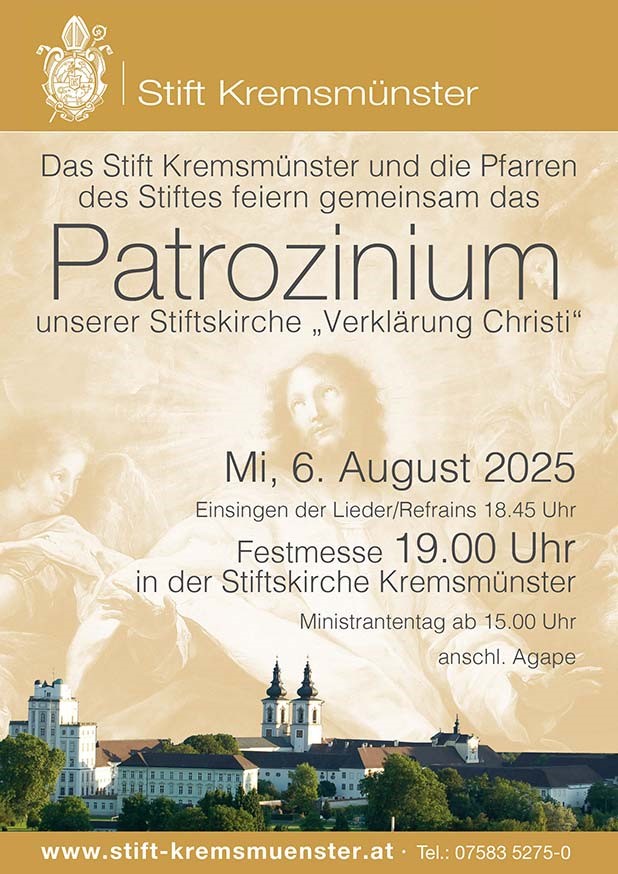Patrozinium der Stiftskirche Plakat 06.08.25 WEB