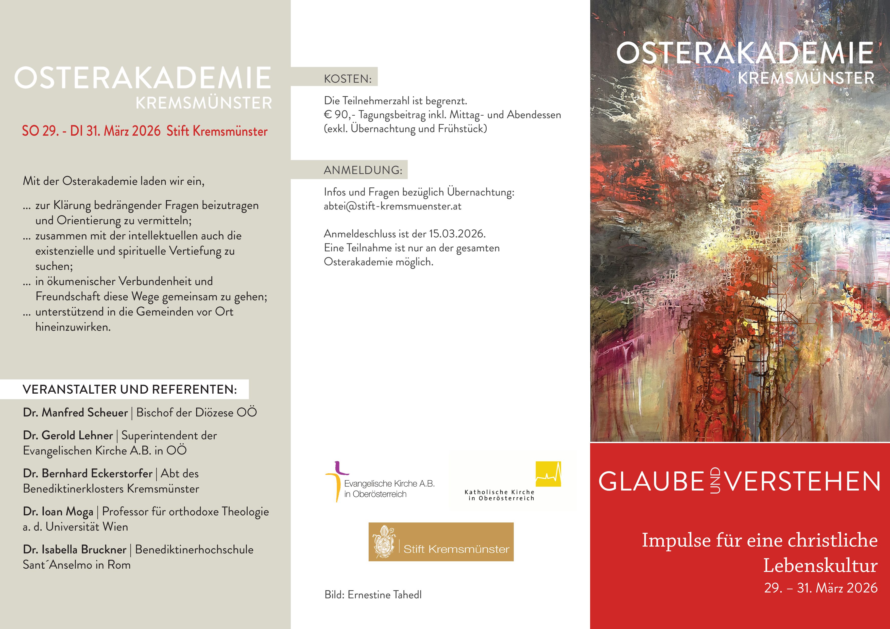 Osterakademie 2026 Flyer Deckblatt