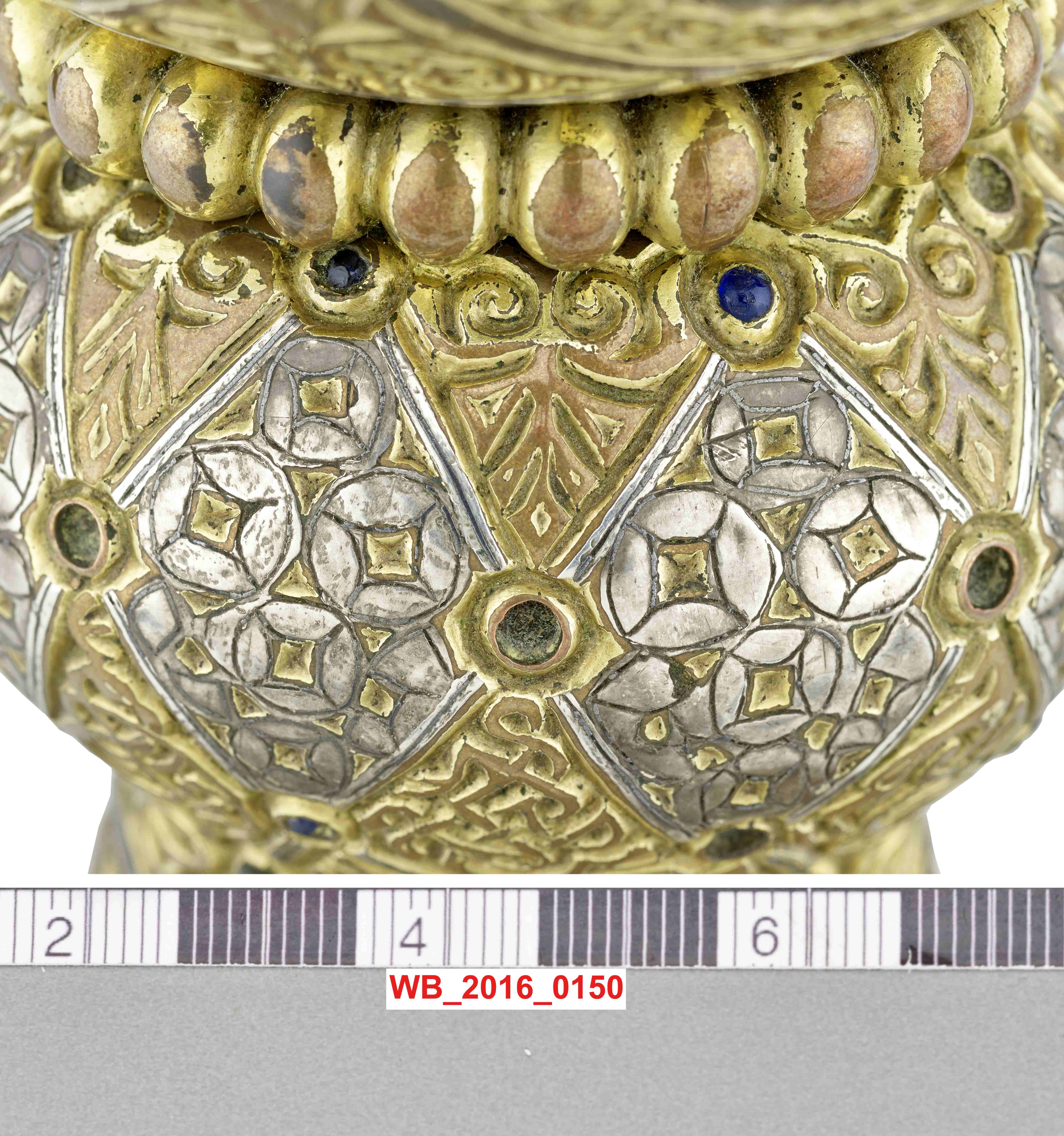 Detailaufnahme des Nodus (Knauf des Tassilo Kelches)