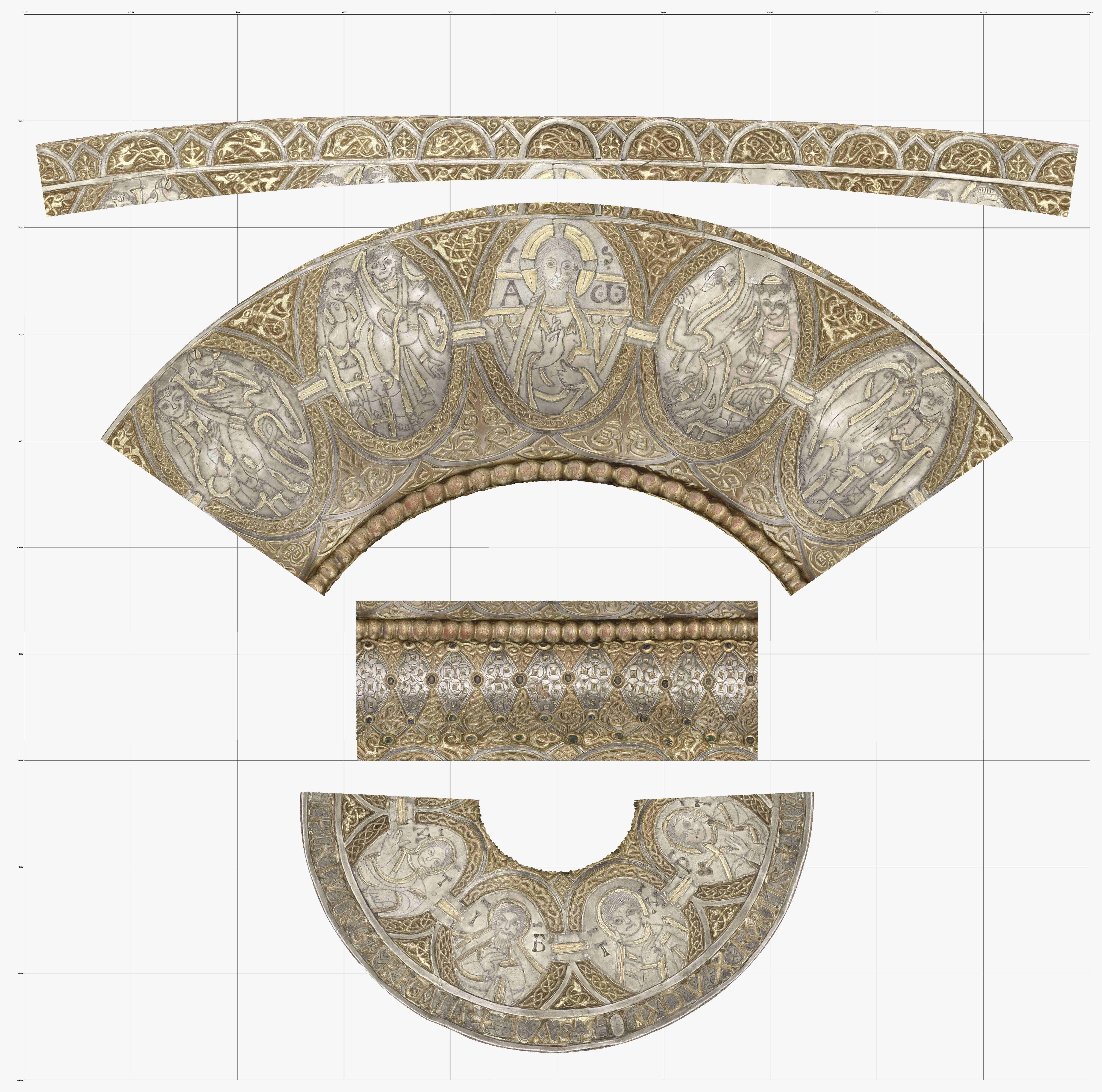 2D Oberflächendarstellung des Tassilo-Kelches