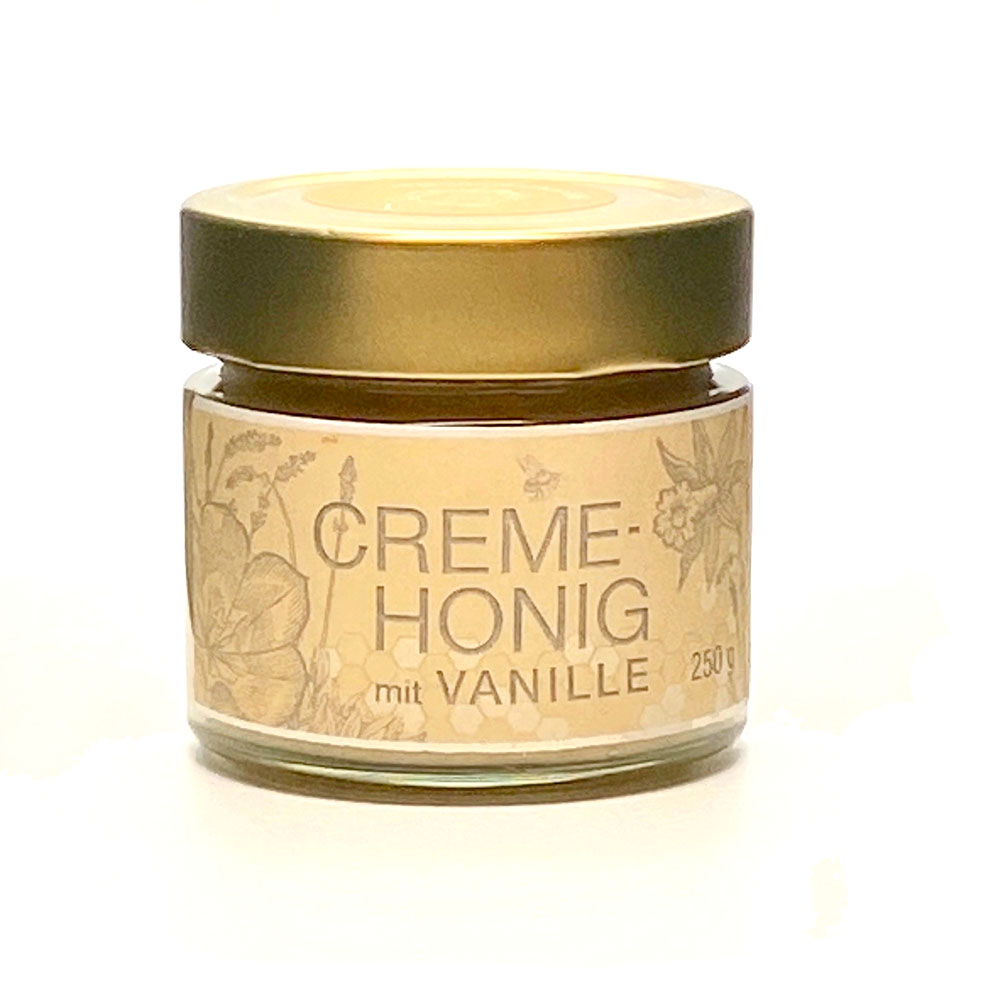 Creme Honig mit Vanille 250g