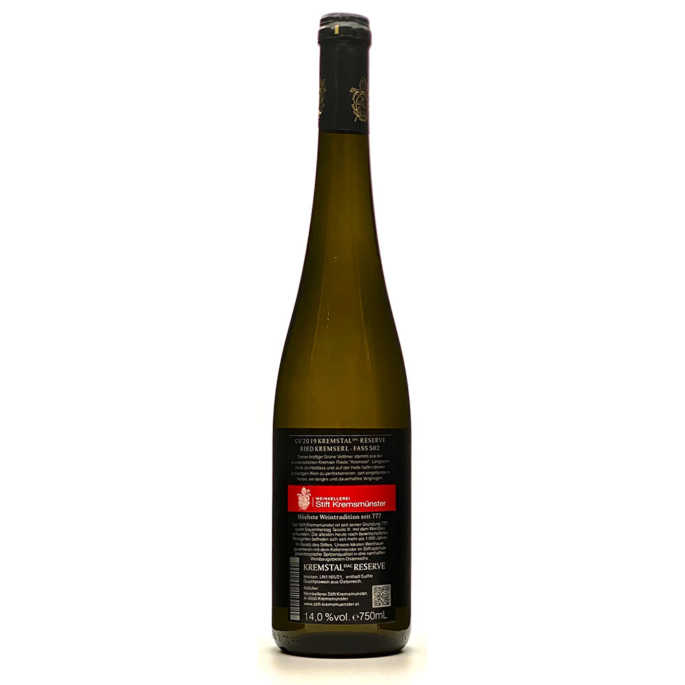 Grüner Veltliner Fass 502 Ried Kremser Kremserl 2019 Kremstal DAC