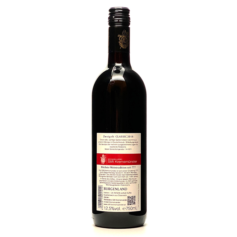 Zweigelt CLASSIC 2019 - 0,75L