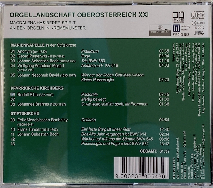 Orgeln in Kremsmünster