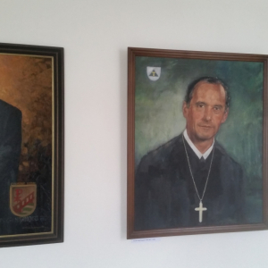 Ölportrait Abt Oddo und Abt Albert