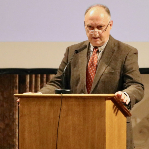 stift_kremsmuenster_Prof. Dr. Egon Wamers bei Präsentation im September 2019