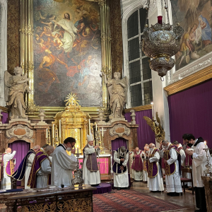 Profess P. Jakobus Schlusssegen des Abtes