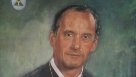 Ölgemälde mit Portrait eines Abtes Abtes