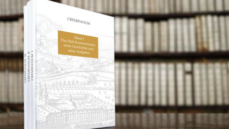 drei bände des professbuches von kremsmünster in der bibliothek