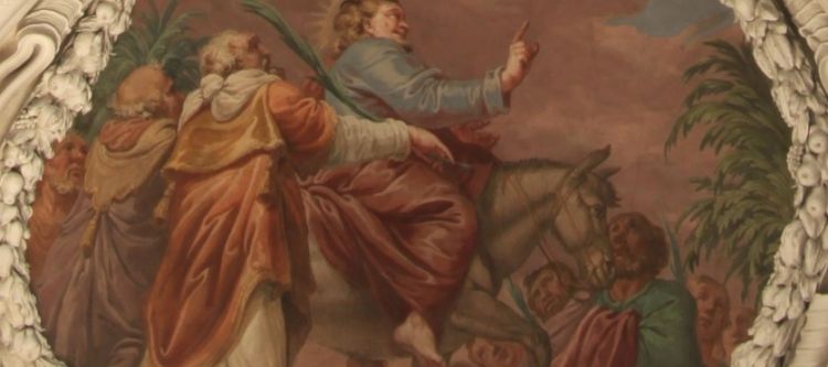 Stiftskirche Kremsmünster Fresko Einzug in Jerusalem