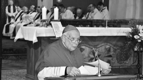 Bischof hält Predigt bei Ambo