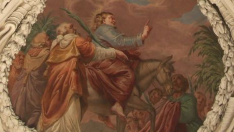 Stiftskirche Kremsmünster Fresko Einzug in Jerusalem
